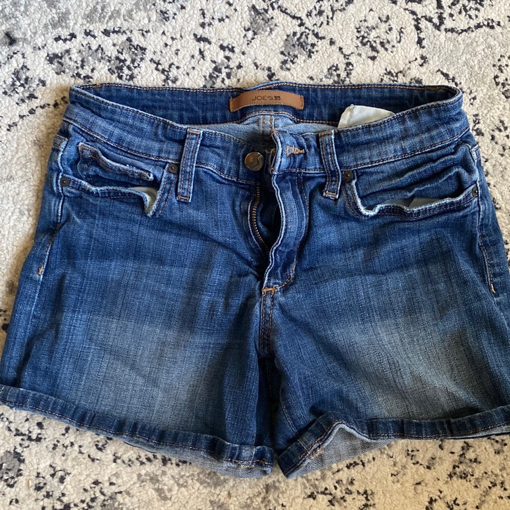 Joes jean shorts. Excellent condition. Distressed on top of back pockets